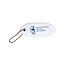 Seilflechter Drijvende sleutelhanger - reddingsboei - wit - schuimrubber - 8,5 x 3,5 x 2 cm