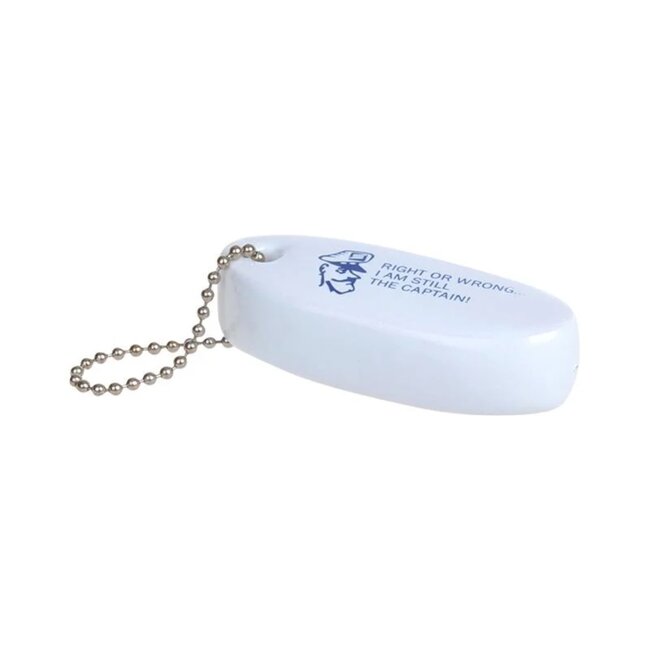 Seilflechter Drijvende sleutelhanger - reddingsboei - wit - schuimrubber - 8,5 x 3,5 x 2 cm