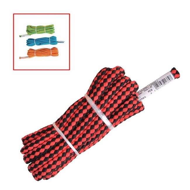 Touw, touw, vlecht, nautica, Antica Corderia Marra - gevlochten touw, 12 mm, 30 m, wit met lichtblauwe markering Touw, touw, vlecht, nautica, Antica Corderia Marra - gevlochten touw, 12 mm, 30 m, wit met lichtblauwe markering