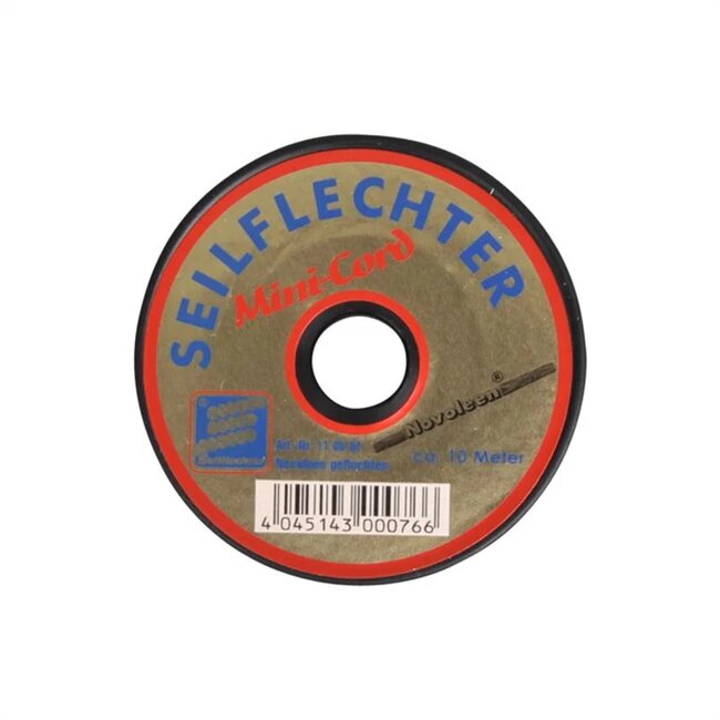 Seilflechter Mini koord - gevlochten novoleen - 2 mm - 10 meter - assorti kleuren - hoge trekkracht