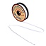 Seilflechter Extra sterk gevlochten takelgaren - gewaxed - 15 meter - wit - nylon