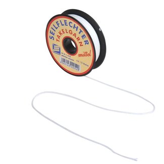 Seilflechter Takelgaren - Middel Gevlochten - Gewaxed - 15 meter - Wit Seilflechter Takelgaren - Middel Gevlochten - Gewaxed - 15 meter - Wit