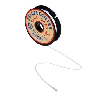 Seilflechter Fijn gevlochten gewaxed takelgaren - 20 meter - wit Seilflechter Fijn gevlochten gewaxed takelgaren - 20 meter - wit