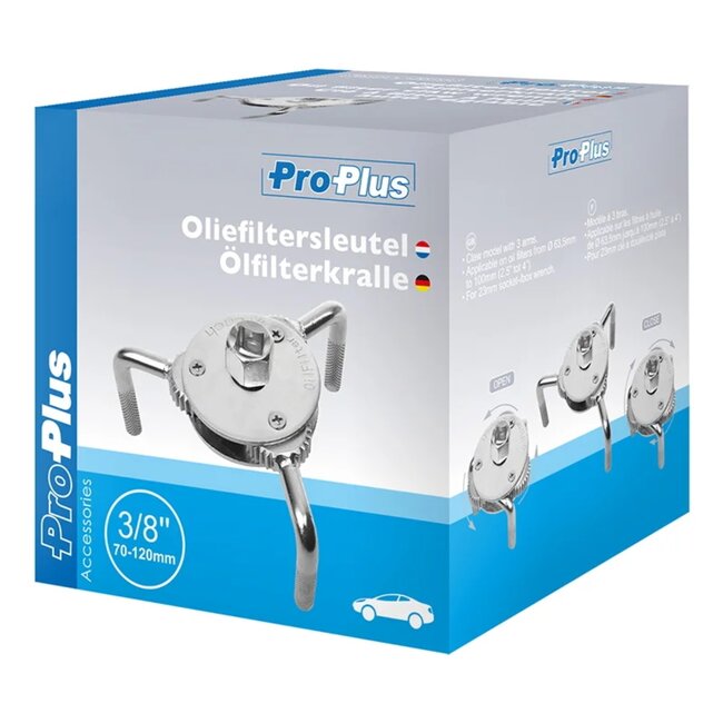 ProPlus Oliefiltersleutel - Verstelbaar 70-120 mm - Sterke Grip