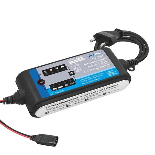 Pro Plus Acculader 9 - Staps Laadcyclus - 6 Volt & 12 Volt - 2 t/m 4 Ampère Pro Plus Acculader 9 - Staps Laadcyclus - 6 Volt & 12 Volt - 2 t/m 4 Ampère