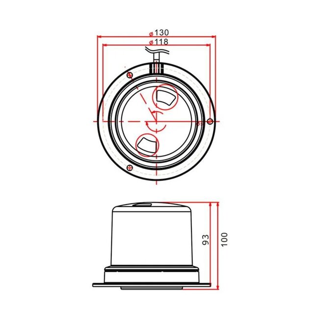 ProPlus Zwaailamp - Magnetische voet - 36 LEDs - 10-30V - Oranje
