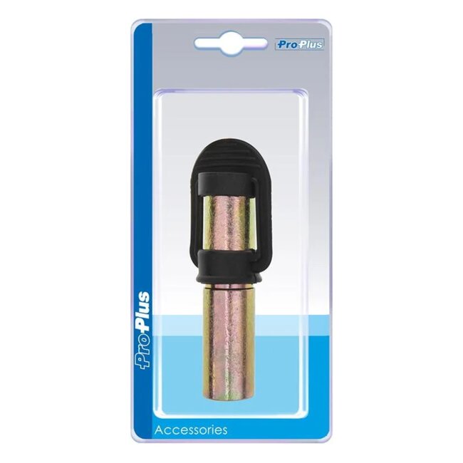 ProPlus Lasbare zwaailamp met rubberen kap - staal - Ø 24 x 100 mm - zilver