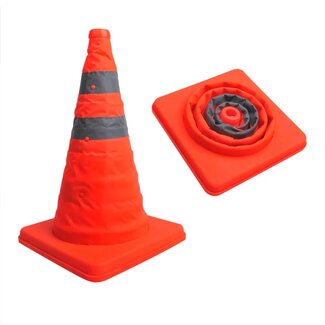 ProPlus Opvouwbare veiligheidspilon - reflecterende strepen - 41 cm - compact en draagbaar ProPlus Opvouwbare veiligheidspilon - reflecterende strepen - 41 cm - compact en draagbaar