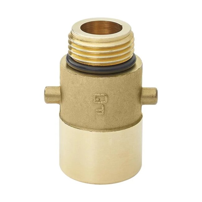 ProPlus Bajonet verloopnippel LPG - 22 mm - messing - goud - internationaal gebruik