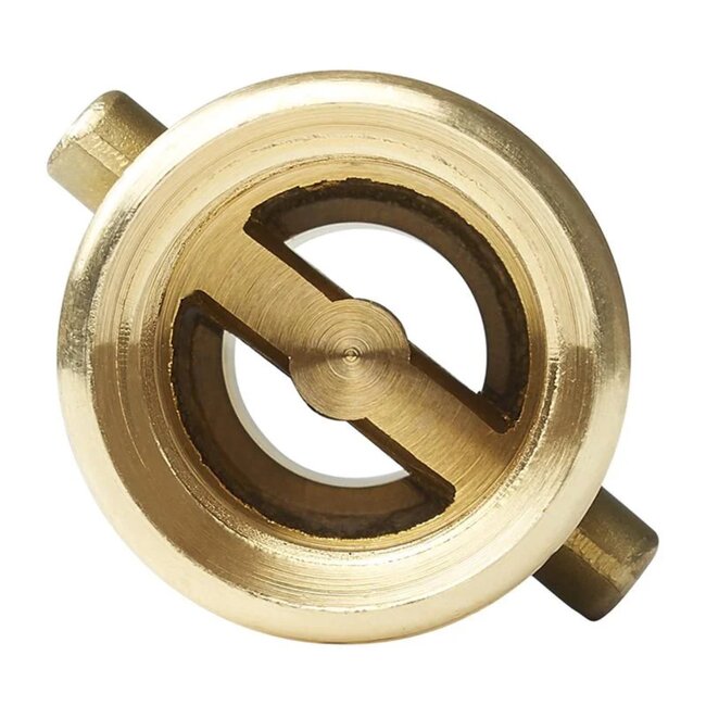 ProPlus Bajonet verloopnippel LPG - 22 mm - messing - goud - internationaal gebruik