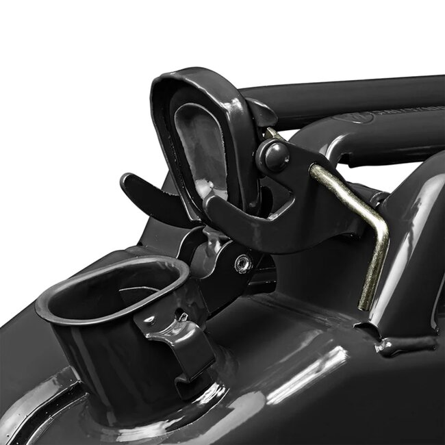 ProPlus Stalen jerrycan - 20 liter - zwart - UN en TÜV/GS gekeurd - met handvatten