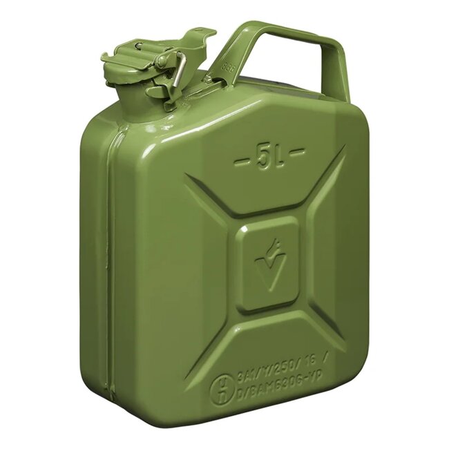 ProPlus Jerrycan - 5 liter - metaal - groen - UN- en TÜV/GS-gekeurd