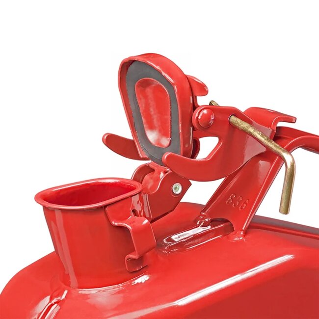 ProPlus Stalen jerrycan - 5 liter - UN en TÜV/GS gekeurd - rood - met handvatten