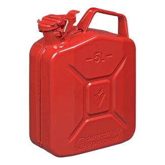 Pro Plus Jerrycan 5 liter - Metaal - Rood - UN- en TÜV/GS Gekeurd