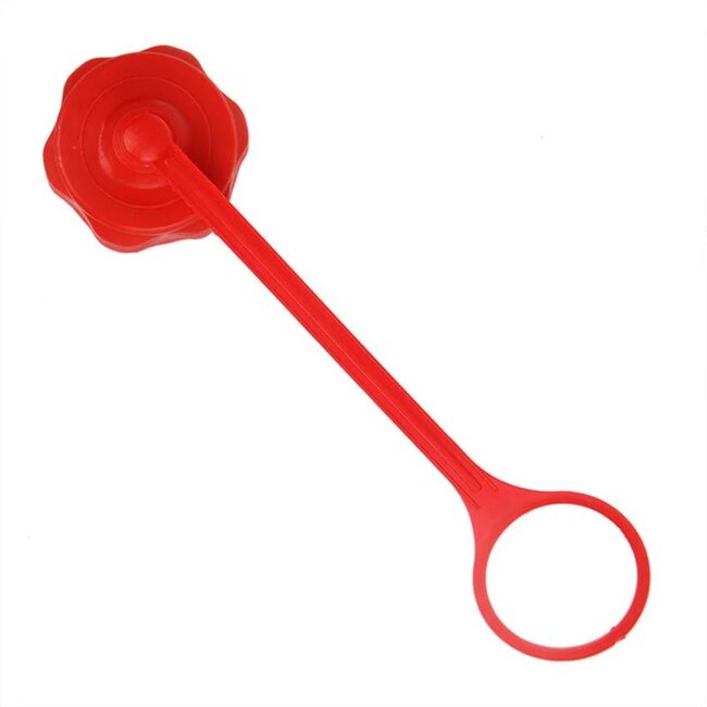 ProPlus Dop met band voor jerrycan - kunststof - rood - 5/10 liter