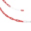 ProPlus Veiligheidsketting - Rood-Wit - Kunststof - 5m - Ø 5.5mm - Inclusief Haken