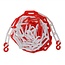 ProPlus Veiligheidsketting - Rood-Wit - Kunststof - 5m - Ø 5.5mm - Inclusief Haken