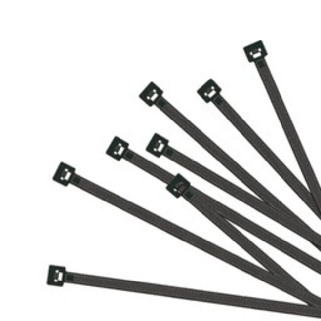 Pro Plus Tie Wraps - Kabelbinders - 300 x 7.5 mm - 50 stuks - Zwart
