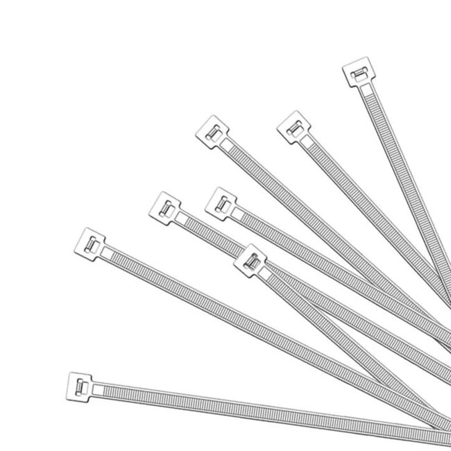 ProPlus Kabelbinders - 200 x 4.5 mm - 100 stuks - Wit - Hoge treksterkte - Breed temperatuurbereik
