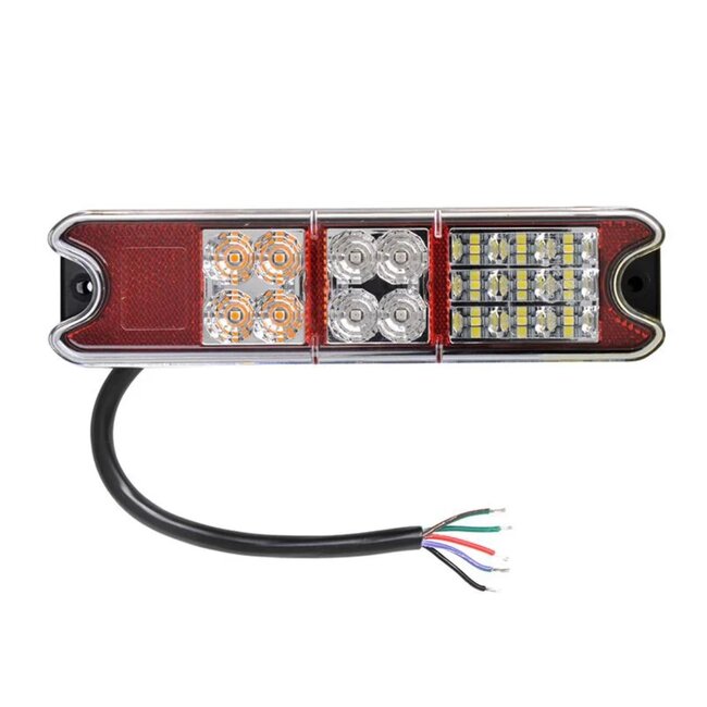 ProPlus Achterlichtset aanhangwagen/caravan - 5 functies - 21 LED - waterdicht IP67 - 192 x 51 mm