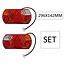 ProPlus Achterlicht set voor aanhanger/caravan - 32 LED - 6 functies - waterdicht - 296 x 142 mm