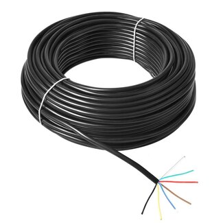 ProPlus Aanhangwagenkabel - 7-polig - 7 x 1,5 mm² - PVC - Zwart - Prijs per meter