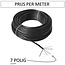 Pro Plus Aanhangwagenkabel - 7 Polig - 7 x 0.75 mm2 - 50 meter op Rol