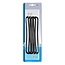 ProPlus Spanrubber - 20 cm - met S-haak - Zwart - 4 stuks