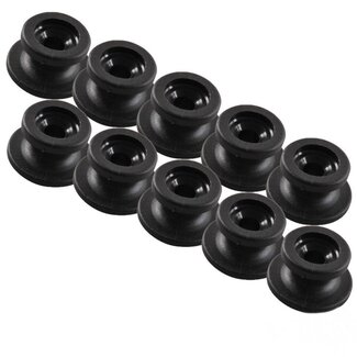 ProPlus Koordhouder - Rond - Kunststof - Zwart - 10 stuks