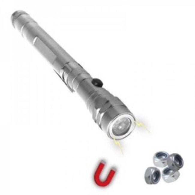 Pro Plus Flexi Torch Pen Zaklamp - Magnetisch - Uitschuifbare Telescopisch 17 t/m 56.5 cm
