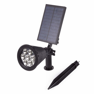 Hofftech LED Prikspot/Wandspot Solar - Cdr Sensor - IP65 - 1800 Mah - 3.7 Volt