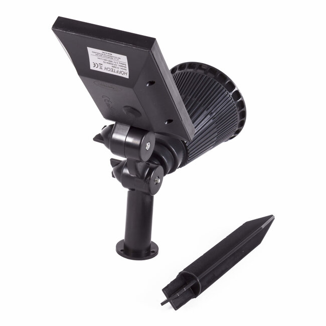 Hofftech Zonne-energie prikspot/wandspot - CDR-sensor - IP65 - 840 lm - 34x27x10 cm - blauw/geel/rood/groen