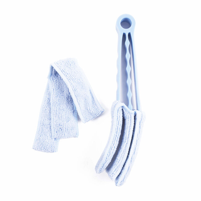 Benson Jaloezie Reiniger - Microvezeldoek - Licht Blauw - 23 x 5 x 3 cm