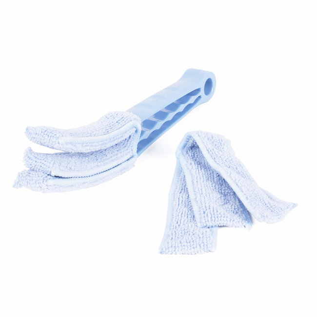 Benson Jaloezie Reiniger - Microvezeldoek - Licht Blauw - 23 x 5 x 3 cm