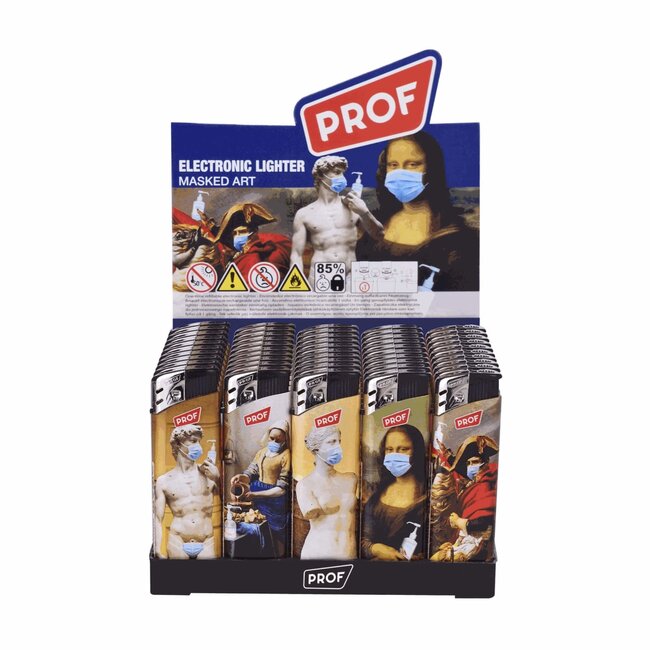 Prof Wegwerpaanstekers - Masked Art - Regelbare vlam - 50 stuks