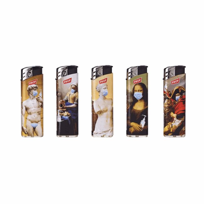 Prof Wegwerpaanstekers - Masked Art - Regelbare vlam - 50 stuks