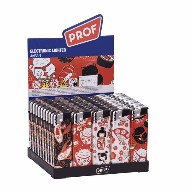 Prof Wegwerpaanstekers - Japanse karakters - Regelbare vlam - 50 stuks