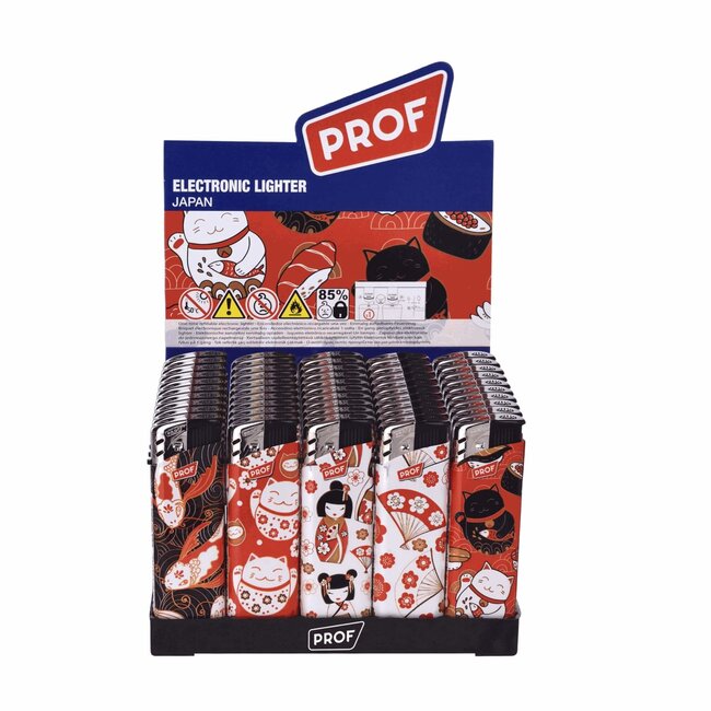 Prof Wegwerpaanstekers - Japanse karakters - Regelbare vlam - 50 stuks