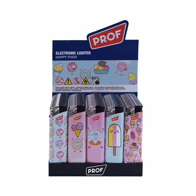 Prof Wegwerpaanstekers - Happy Food - Regelbare vlam - 50 stuks