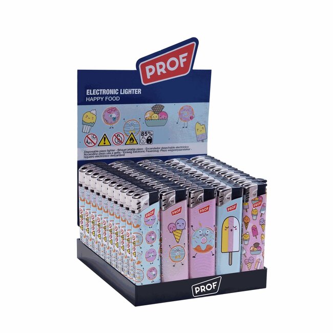 Prof Wegwerpaanstekers - Happy Food - Regelbare vlam - 50 stuks