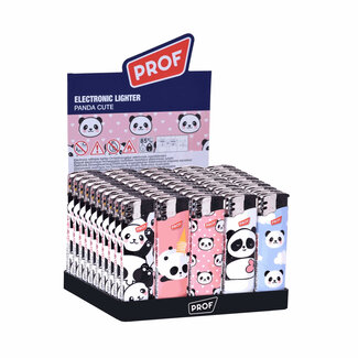 Prof Schattige panda aanstekers - regelbare vlam - 50 stuks - 8 x 2.4 x 1.2 cm