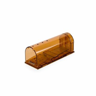 MM Eurotool Muizenval - Muizenvanger - Doorzichtige Kooi - 17 x 6 x 6.5 cm