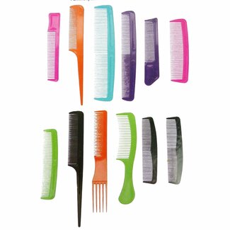 Lifetime 12-delige kammenset - Diverse lengtes - Kleurrijk design