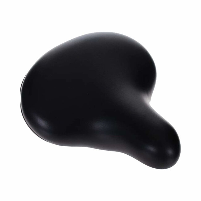 Selle Retro fietszadel - extra breed - waterdicht - zwart