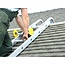 Silverline laddernokhaken - aluminium - kunststof wielen - 101,5 cm - aluminiumkleurig - 2 stuks - beschermt dakpannen