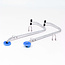 Silverline Ladder nokhaken - aluminium - polymeer wielen - 101,5 cm - 2 stuks