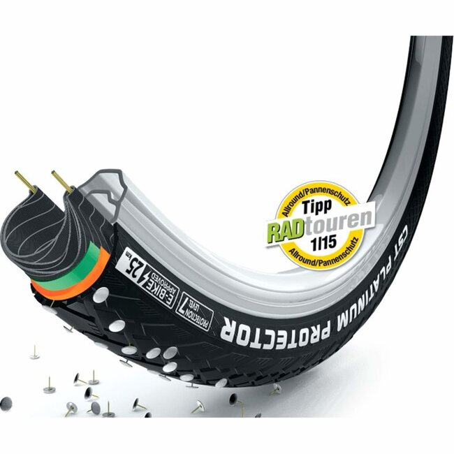 CST Anti-lek buitenband - 28 inch - Zwart - Extra bescherming - Geschikt voor e-bikes