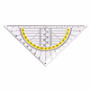 Top Write Geodriehoek - Liniaal - 14 cm. - Transparant Top Write Geodriehoek - Liniaal - 14 cm. - Transparant