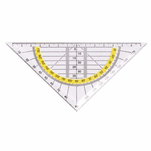 Top Write Geodriehoek - Liniaal - 14 cm. - Transparant Top Write Geodriehoek - Liniaal - 14 cm. - Transparant