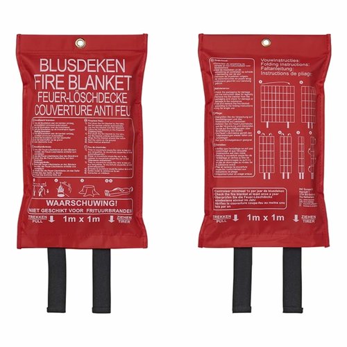 Pro Plus Blusdeken in Nylon Zak - Brandklasse B - A - 100 x 100 cm Pro Plus Blusdeken in Nylon Zak - Brandklasse B - A - 100 x 100 cm
